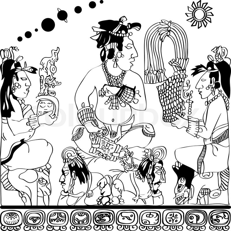Раскраска: Ацтекская мифология (Боги и богини) #111649 - Бесплатные раскраски для печати
