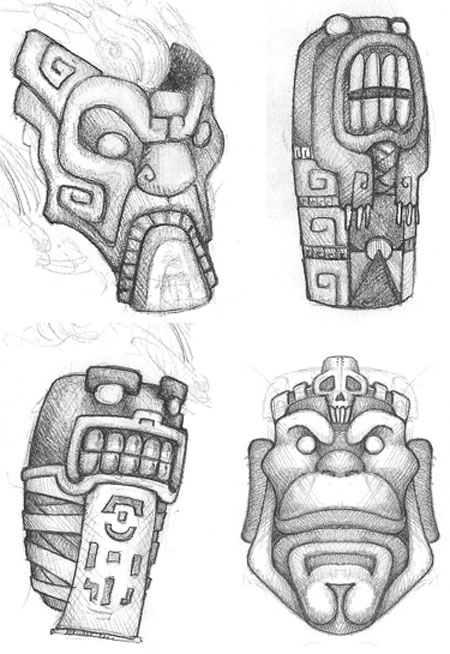 Раскраска: Ацтекская мифология (Боги и богини) #111677 - Бесплатные раскраски для печати