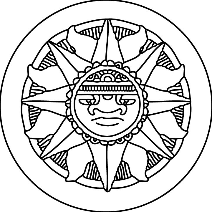 Раскраска: Ацтекская мифология (Боги и богини) #111751 - Бесплатные раскраски для печати