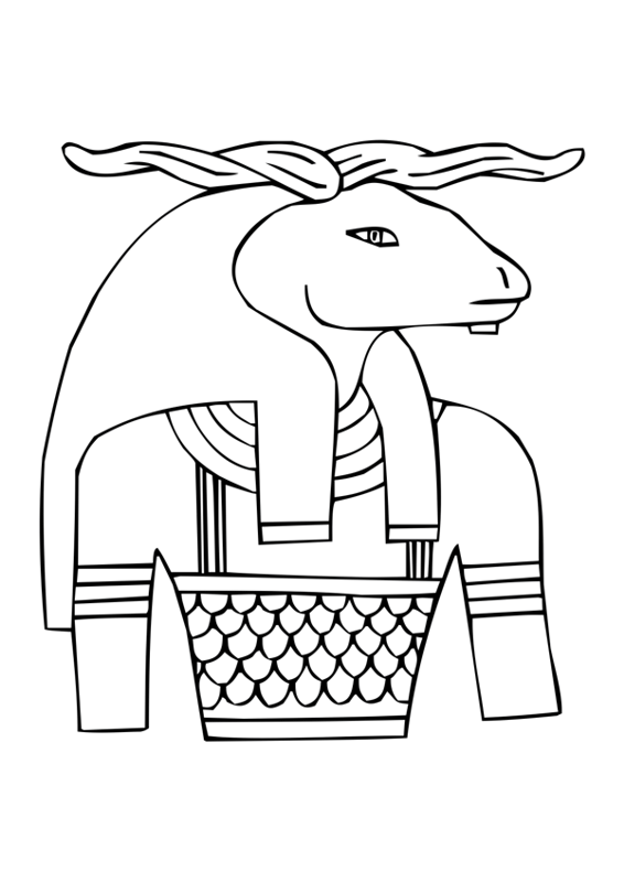 Раскраска: Египетская мифология (Боги и богини) #111167 - Бесплатные раскраски для печати