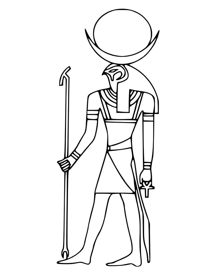 Раскраска: Египетская мифология (Боги и богини) #111173 - Бесплатные раскраски для печати