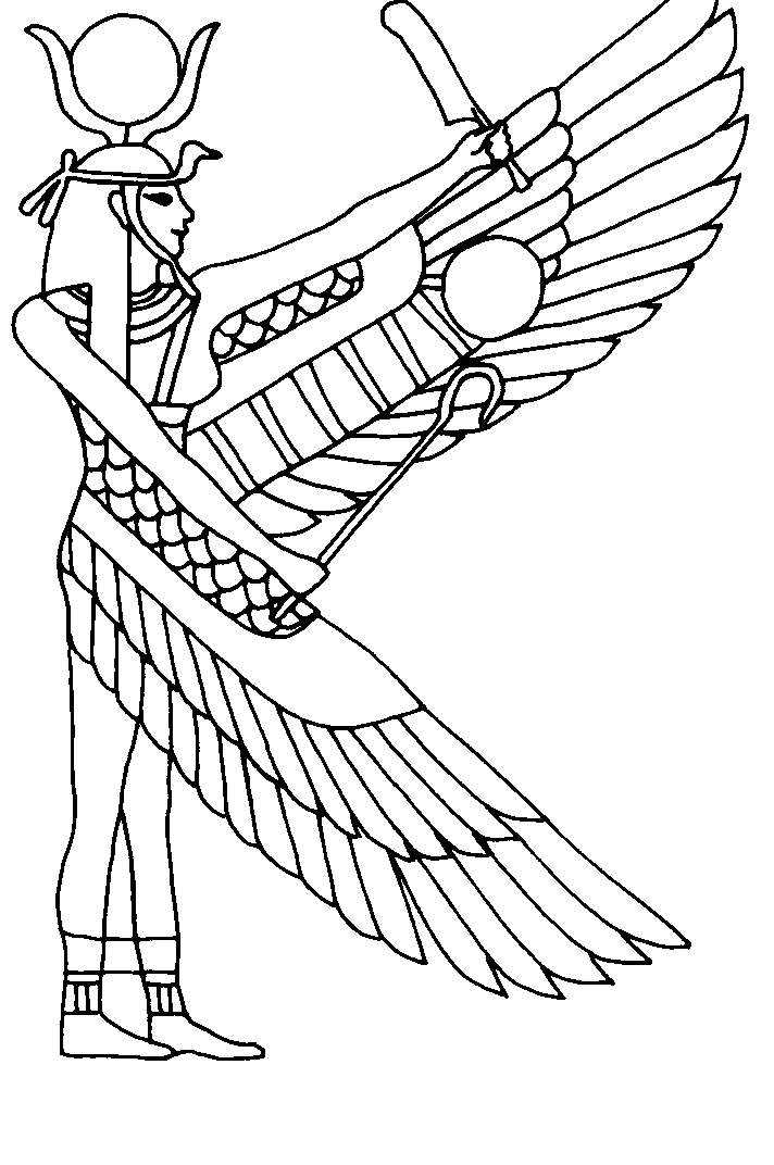 Раскраска: Египетская мифология (Боги и богини) #111175 - Бесплатные раскраски для печати
