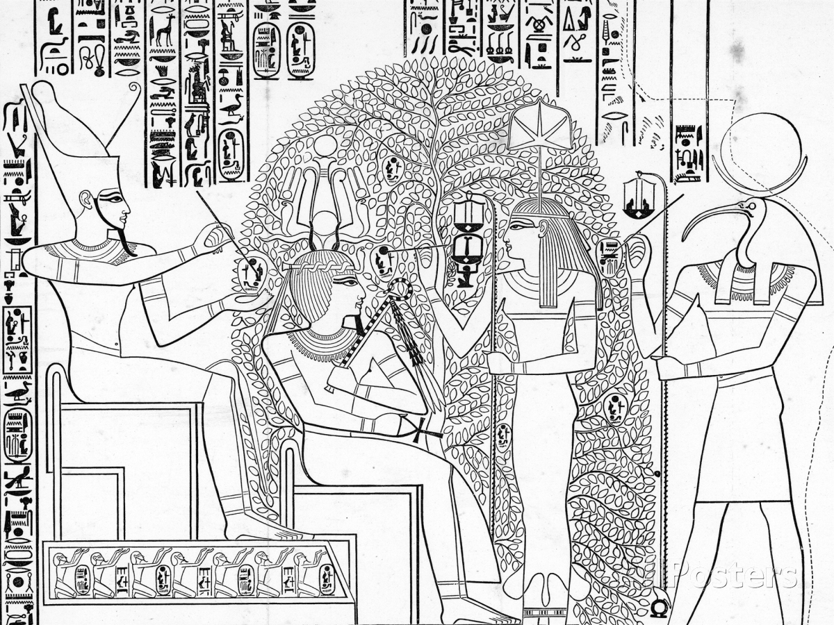 Раскраска: Египетская мифология (Боги и богини) #111224 - Бесплатные раскраски для печати