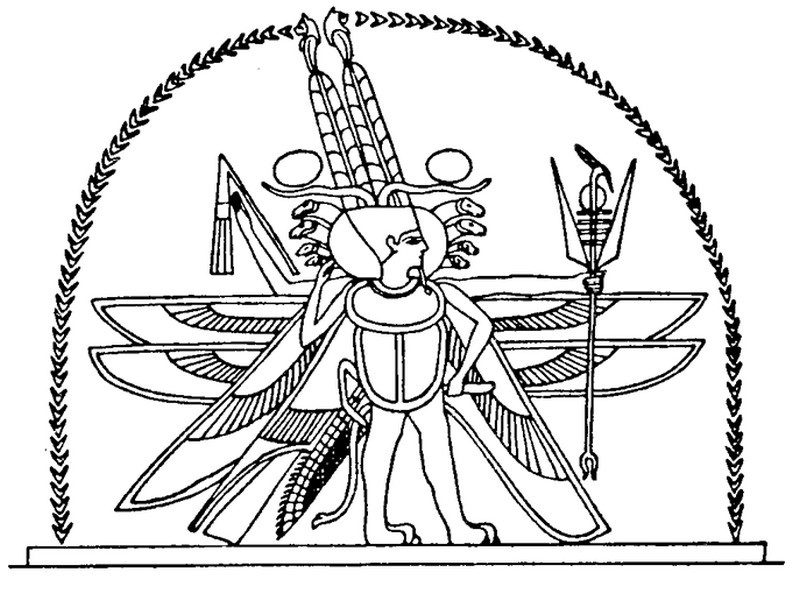 Раскраска: Египетская мифология (Боги и богини) #111231 - Бесплатные раскраски для печати