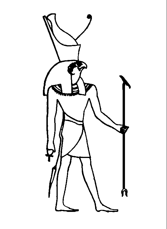 Раскраска: Египетская мифология (Боги и богини) #111234 - Бесплатные раскраски для печати