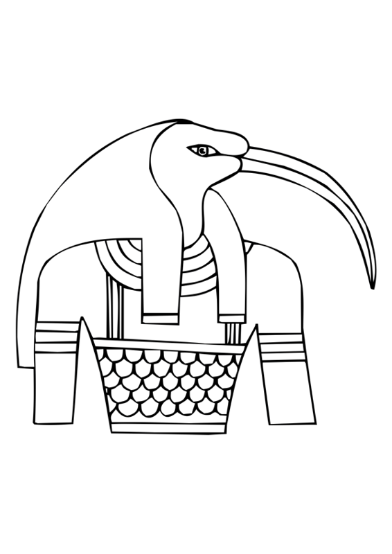 Раскраска: Египетская мифология (Боги и богини) #111250 - Бесплатные раскраски для печати