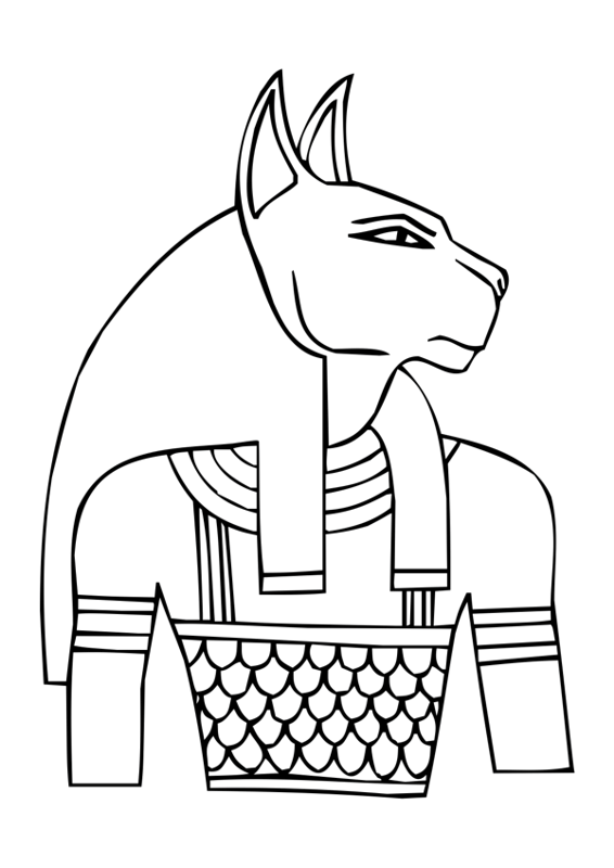 Раскраска: Египетская мифология (Боги и богини) #111300 - Бесплатные раскраски для печати