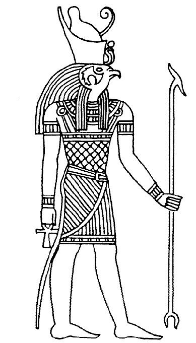 Раскраска: Египетская мифология (Боги и богини) #111375 - Бесплатные раскраски для печати