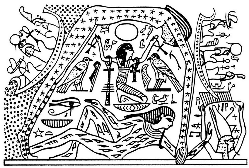 Раскраска: Египетская мифология (Боги и богини) #111378 - Бесплатные раскраски для печати