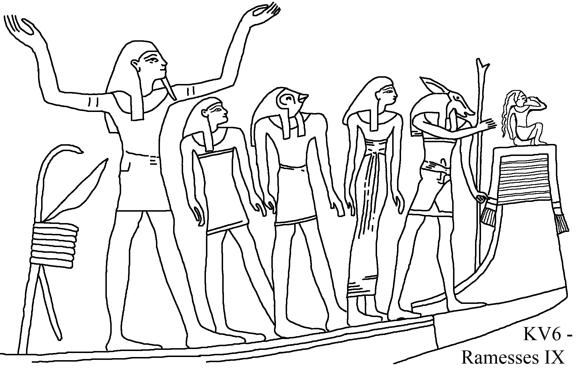 Раскраска: Египетская мифология (Боги и богини) #111495 - Бесплатные раскраски для печати