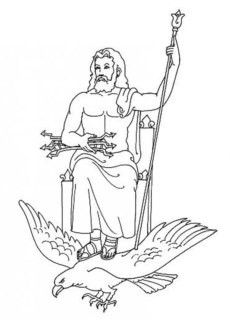 Раскраска: Греческая мифология (Боги и богини) #109626 - Бесплатные раскраски для печати