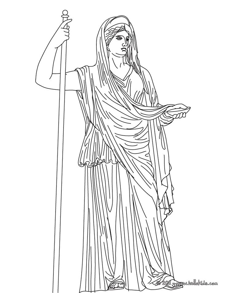 Раскраска: Греческая мифология (Боги и богини) #109643 - Бесплатные раскраски для печати