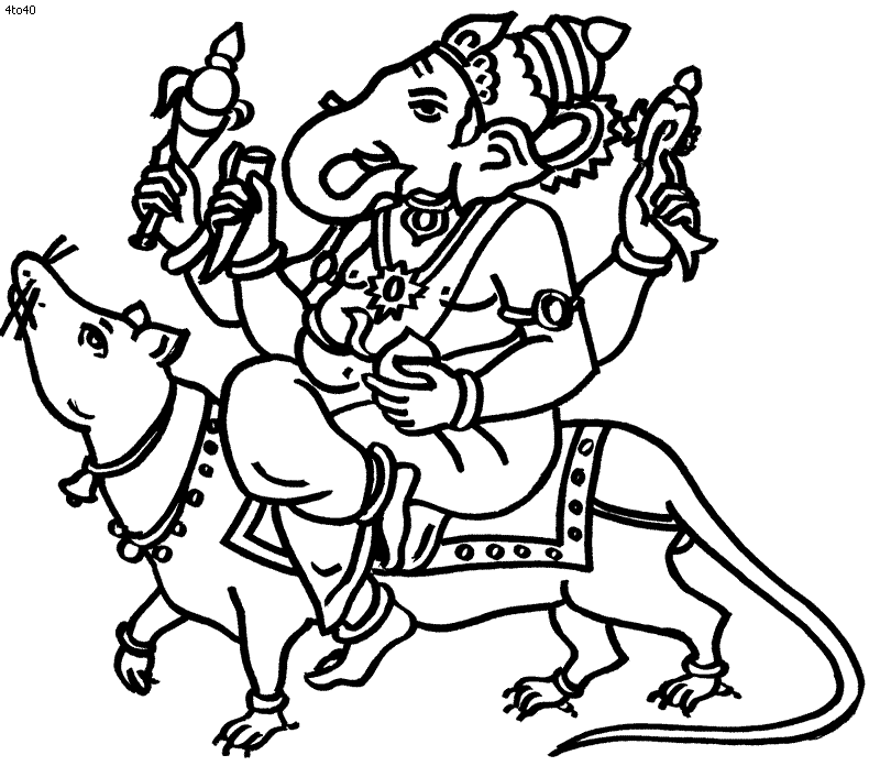 Раскраска: Индуистская мифология (Боги и богини) #109215 - Бесплатные раскраски для печати