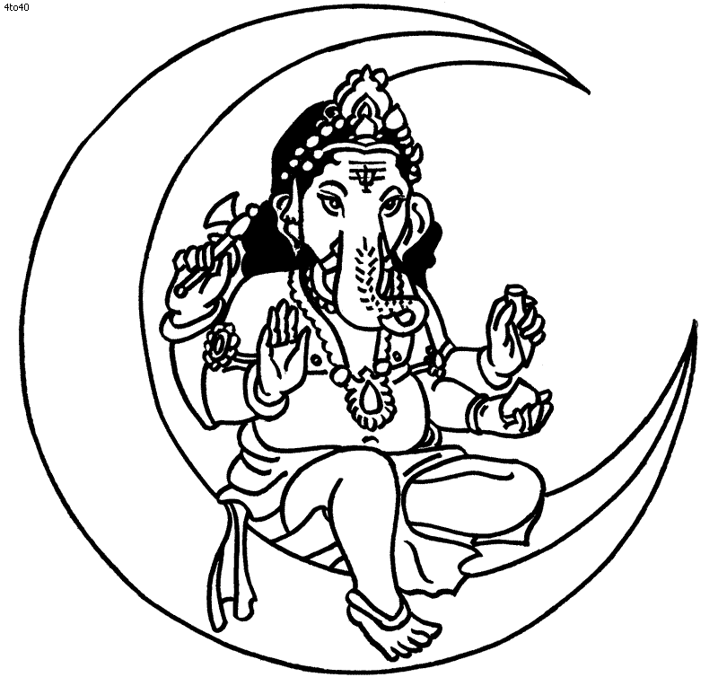 Раскраска: Индуистская мифология (Боги и богини) #109222 - Бесплатные раскраски для печати