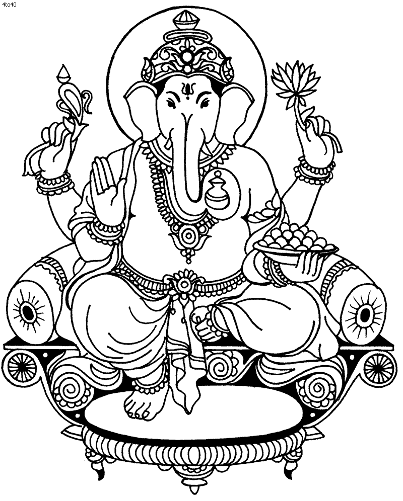 Раскраска: Индуистская мифология (Боги и богини) #109236 - Бесплатные раскраски для печати