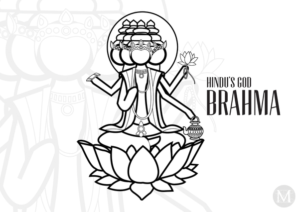 Раскраска: Индуистская мифология (Боги и богини) #109238 - Бесплатные раскраски для печати