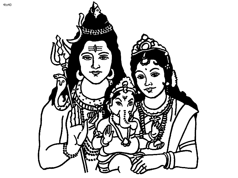 Раскраска: Индуистская мифология (Боги и богини) #109252 - Бесплатные раскраски для печати