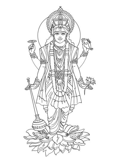 Раскраска: Индуистская мифология (Боги и богини) #109266 - Бесплатные раскраски для печати