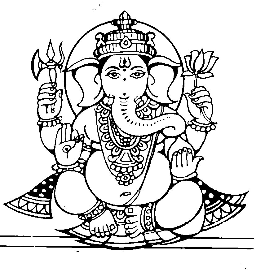 Раскраска: Индуистская мифология (Боги и богини) #109279 - Бесплатные раскраски для печати