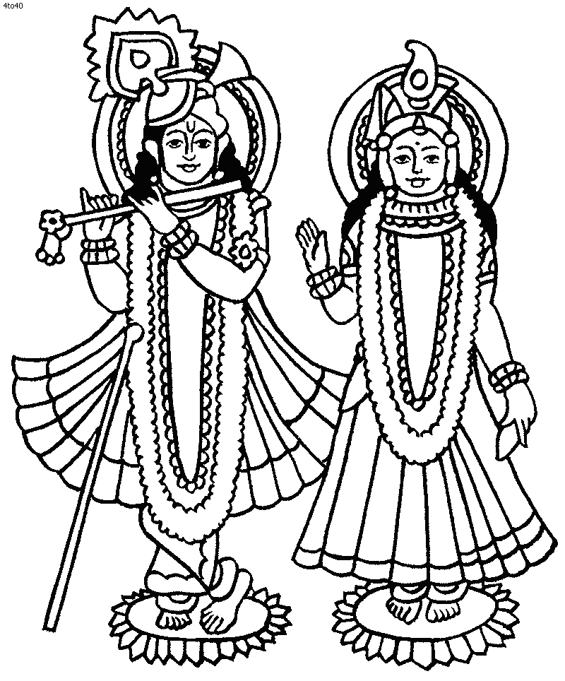 Раскраска: Индуистская мифология (Боги и богини) #109286 - Бесплатные раскраски для печати