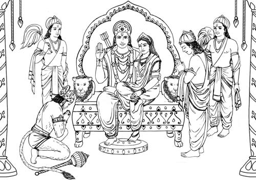 Раскраска: Индуистская мифология (Боги и богини) #109327 - Бесплатные раскраски для печати