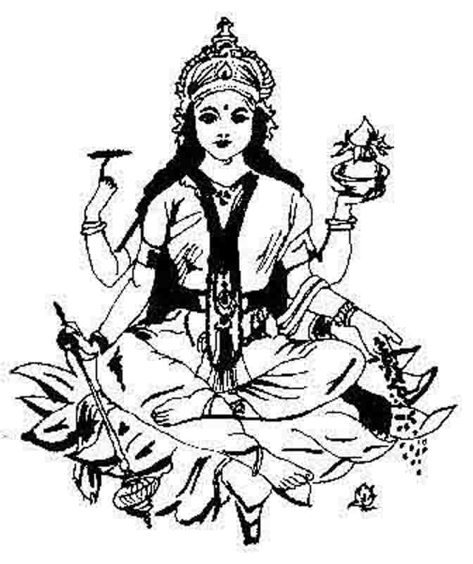 Раскраска: Индуистская мифология (Боги и богини) #109350 - Бесплатные раскраски для печати