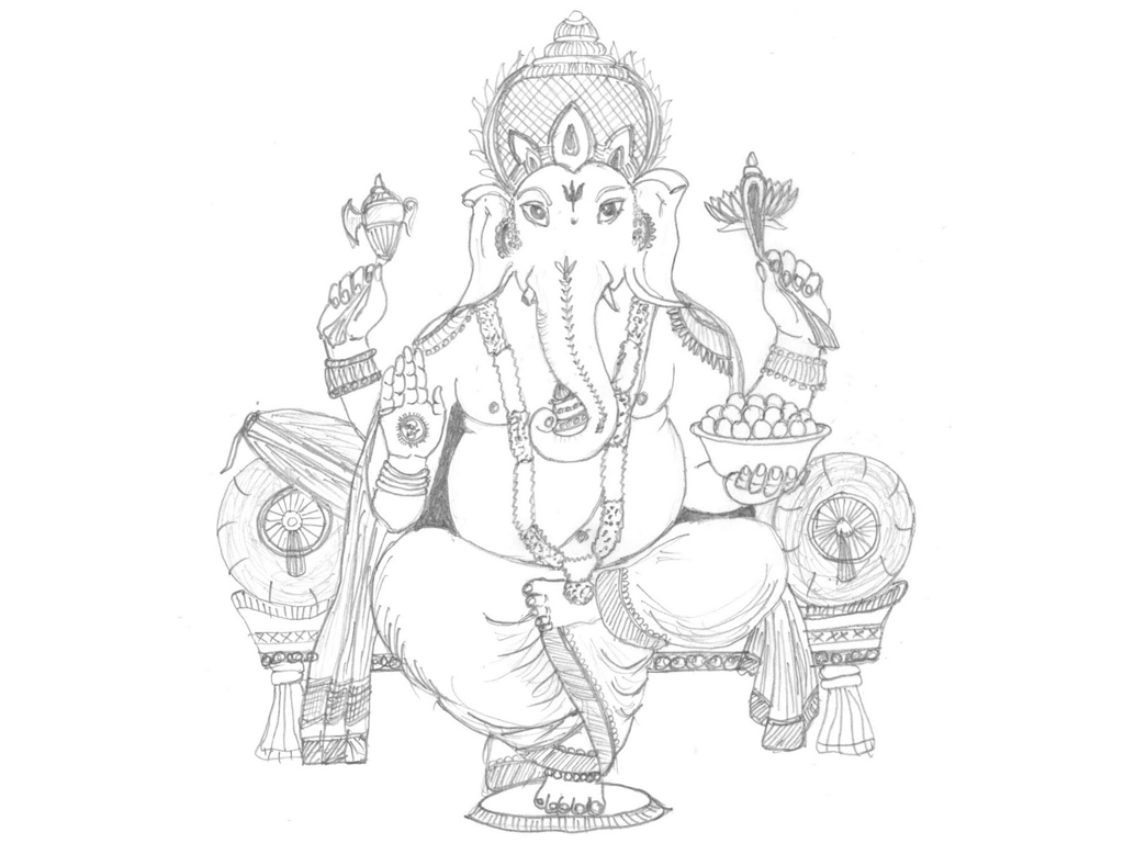 Раскраска: Индуистская мифология (Боги и богини) #109354 - Бесплатные раскраски для печати