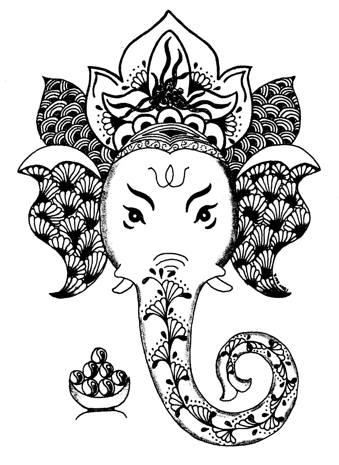 Раскраска: Индуистская мифология (Боги и богини) #109358 - Бесплатные раскраски для печати