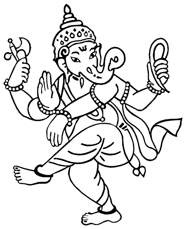 Раскраска: Индуистская мифология (Боги и богини) #109415 - Бесплатные раскраски для печати