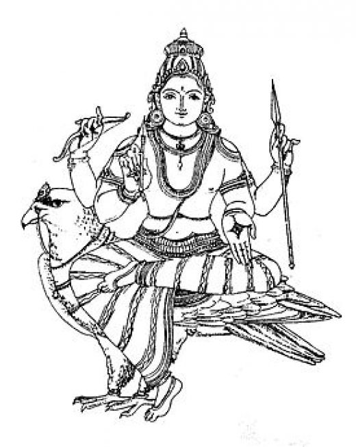 Раскраска: Индуистская мифология (Боги и богини) #109419 - Бесплатные раскраски для печати