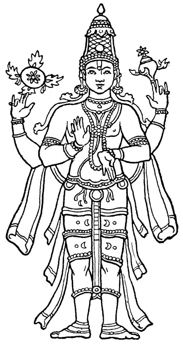 Раскраска: Индуистская мифология (Боги и богини) #109424 - Бесплатные раскраски для печати