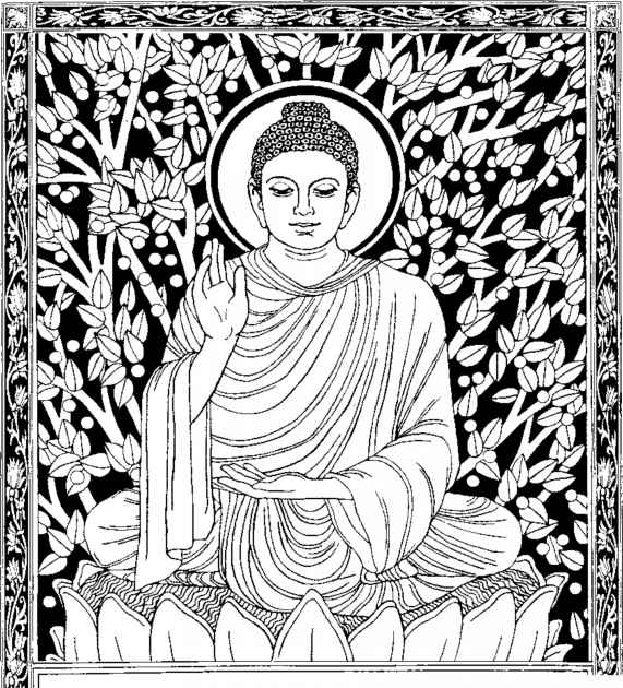 Раскраска: Мифология индуизма: Будда (Боги и богини) #89504 - Бесплатные раскраски для печати