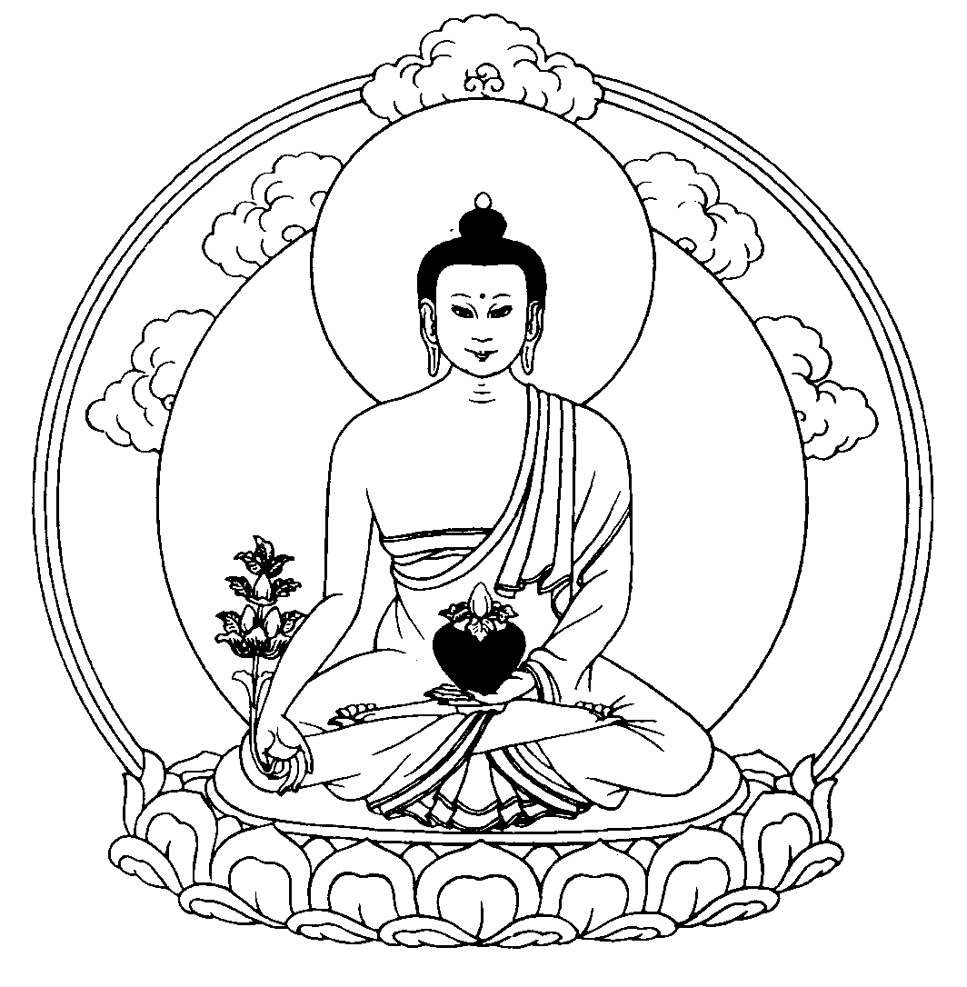 Раскраска: Мифология индуизма: Будда (Боги и богини) #89522 - Бесплатные раскраски для печати