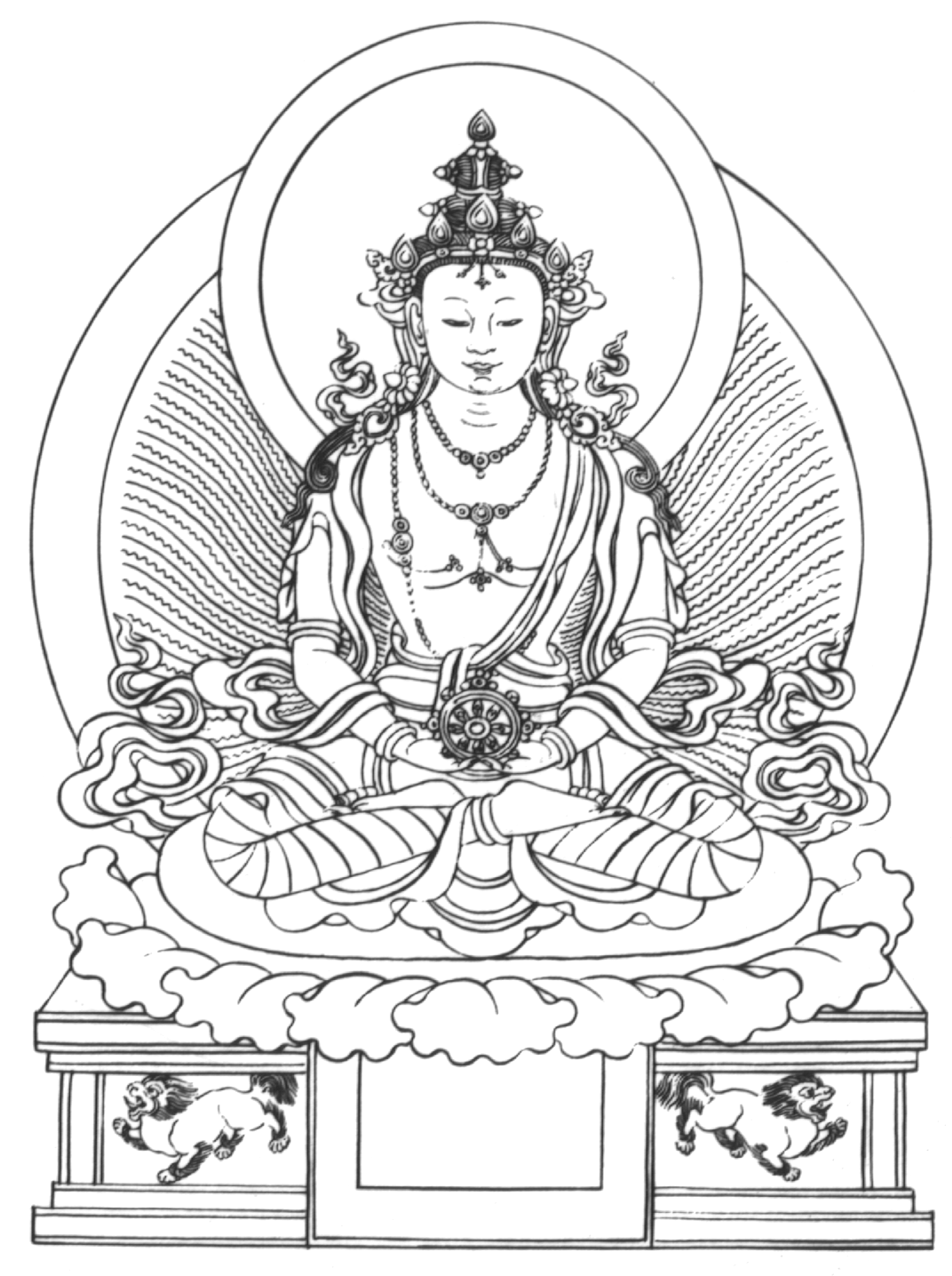Раскраска: Мифология индуизма: Будда (Боги и богини) #89533 - Бесплатные раскраски для печати