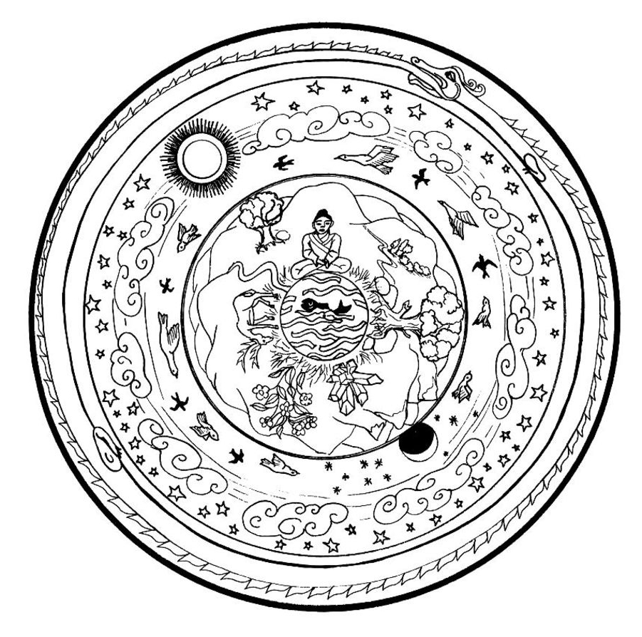Раскраска: Мифология индуизма: Будда (Боги и богини) #89539 - Бесплатные раскраски для печати