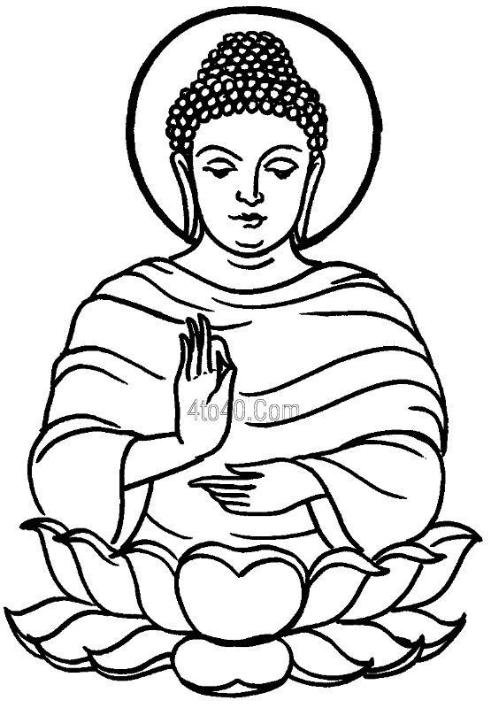 Раскраска: Мифология индуизма: Будда (Боги и богини) #89543 - Бесплатные раскраски для печати