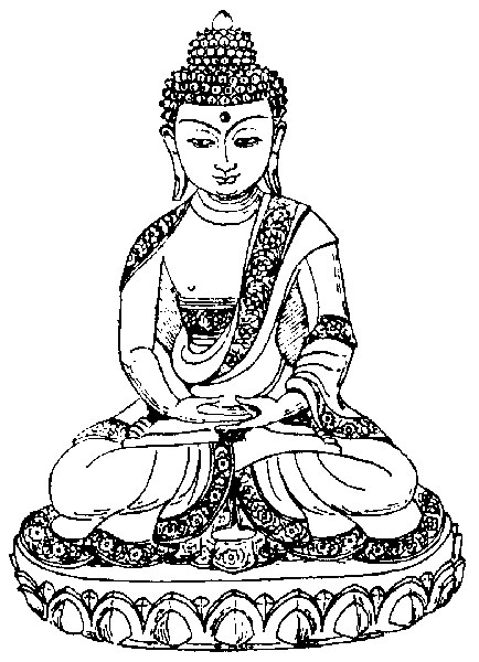 Раскраска: Мифология индуизма: Будда (Боги и богини) #89549 - Бесплатные раскраски для печати