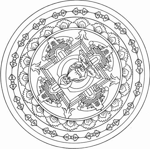 Раскраска: Мифология индуизма: Будда (Боги и богини) #89567 - Бесплатные раскраски для печати