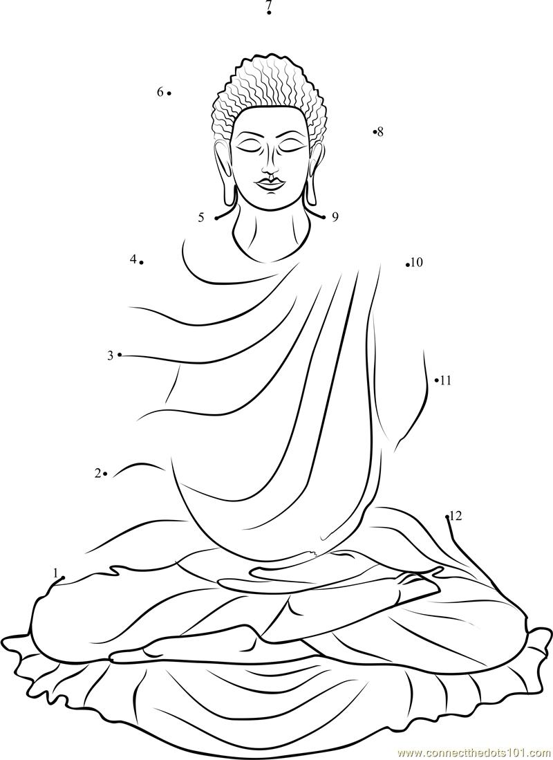 Раскраска: Мифология индуизма: Будда (Боги и богини) #89608 - Бесплатные раскраски для печати