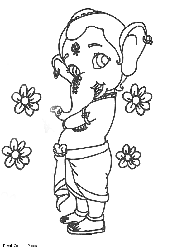 Раскраска: Индуистская мифология: Ганеш (Боги и богини) #96852 - Бесплатные раскраски для печати