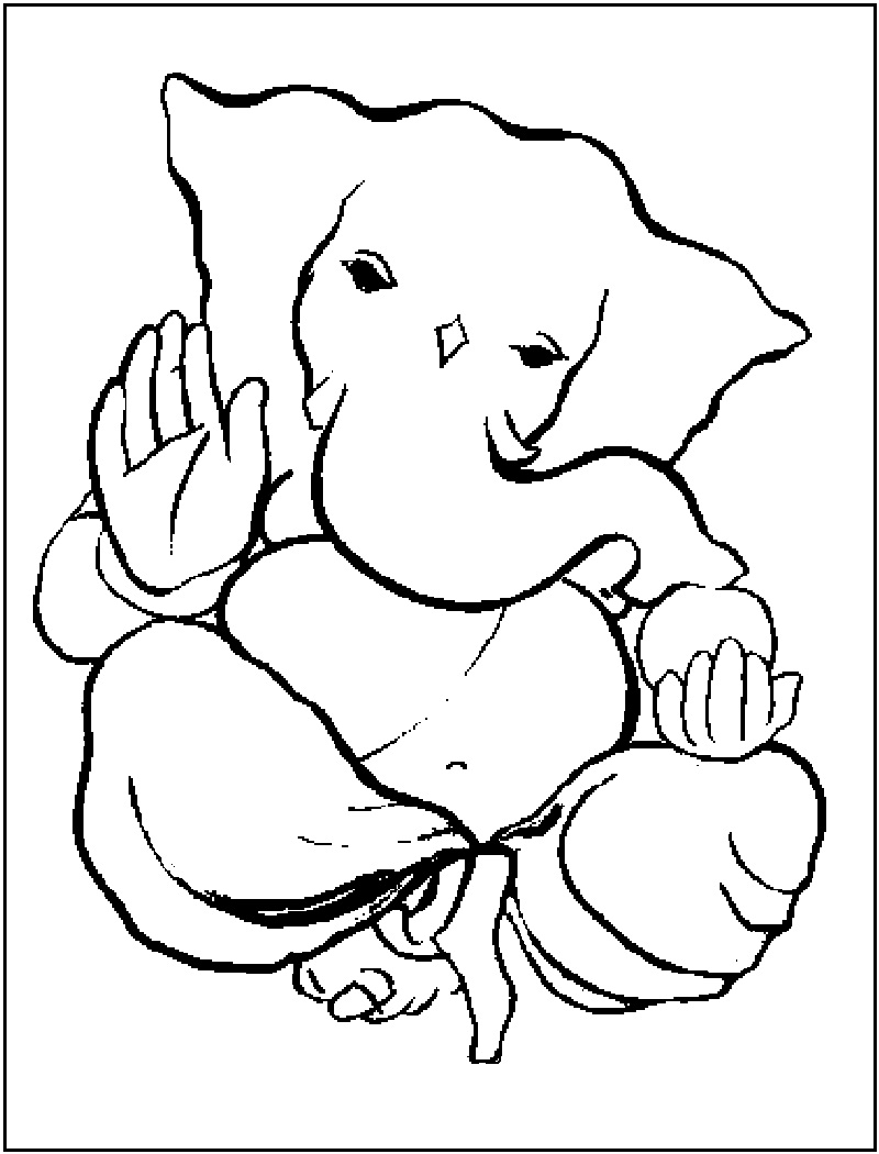 Раскраска: Индуистская мифология: Ганеш (Боги и богини) #96859 - Бесплатные раскраски для печати