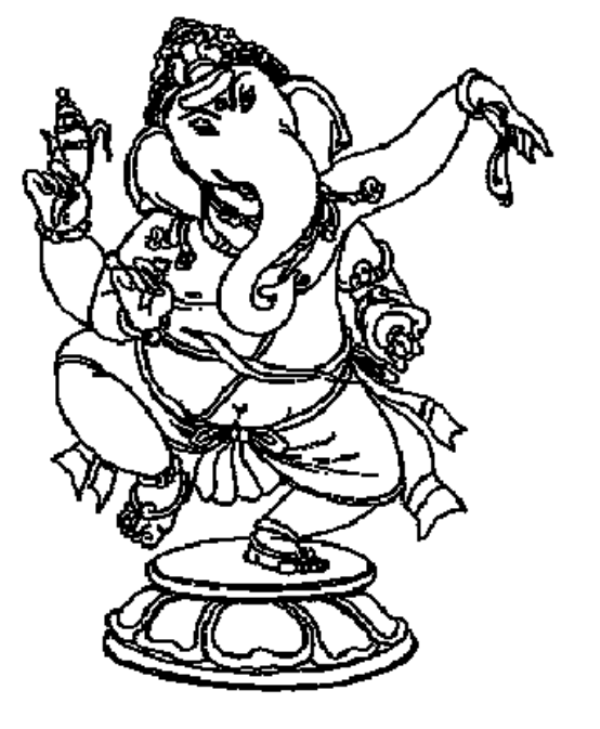 Раскраска: Индуистская мифология: Ганеш (Боги и богини) #96888 - Бесплатные раскраски для печати