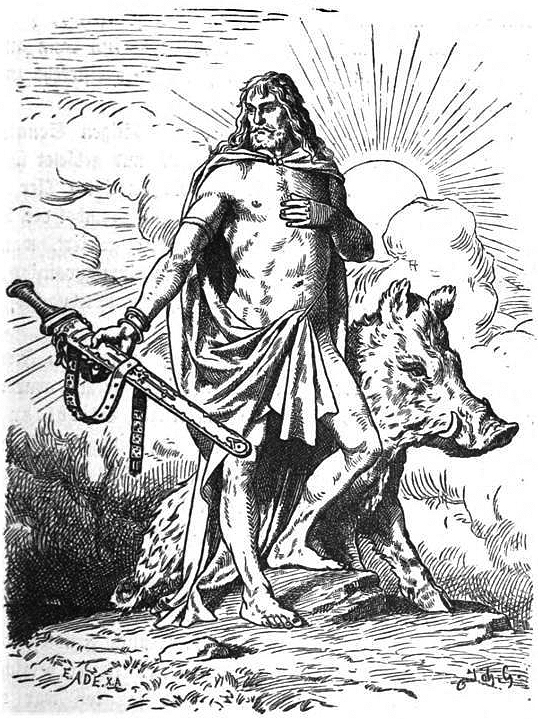 Раскраска: Скандинавская мифология (Боги и богини) #110412 - Бесплатные раскраски для печати