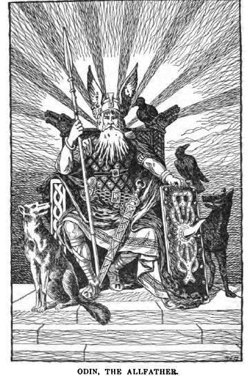 Раскраска: Скандинавская мифология (Боги и богини) #110427 - Бесплатные раскраски для печати