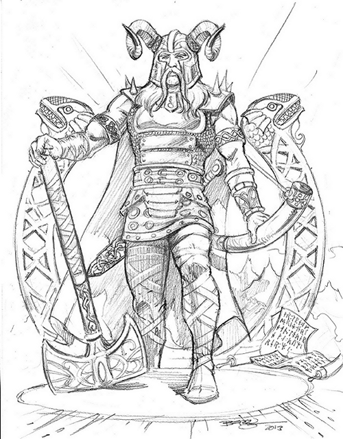Раскраска: Скандинавская мифология (Боги и богини) #110438 - Бесплатные раскраски для печати