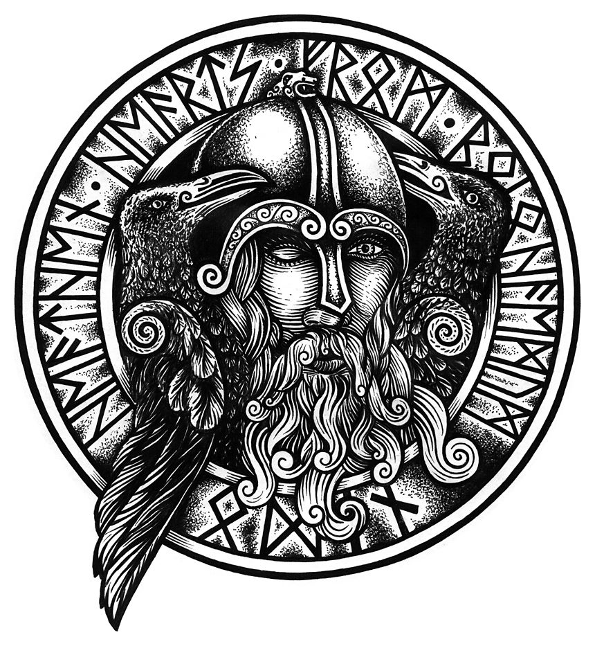 Раскраска: Скандинавская мифология (Боги и богини) #110503 - Бесплатные раскраски для печати