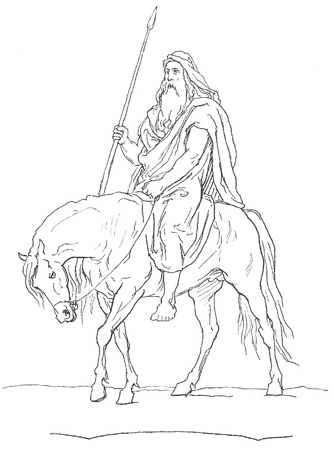 Раскраска: Скандинавская мифология (Боги и богини) #110543 - Бесплатные раскраски для печати