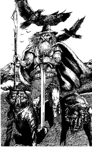 Раскраска: Скандинавская мифология (Боги и богини) #110593 - Бесплатные раскраски для печати