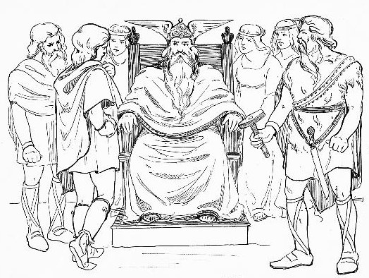 Раскраска: Скандинавская мифология (Боги и богини) #110811 - Бесплатные раскраски для печати