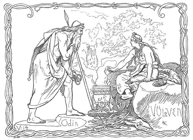Раскраска: Скандинавская мифология (Боги и богини) #110817 - Бесплатные раскраски для печати